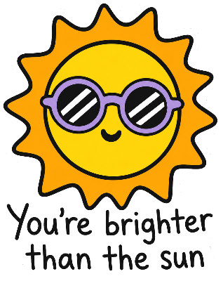 Brighter Than the Sun sticker